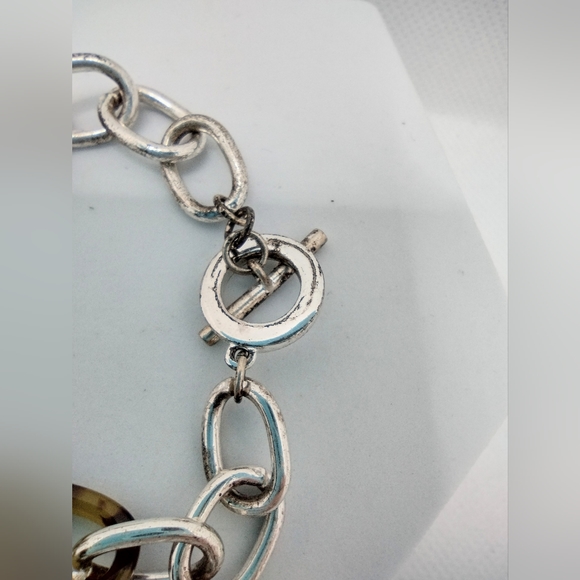 Fashion Chain Link Signed Champs Two Toned Bracelet - Picture 5 of 6